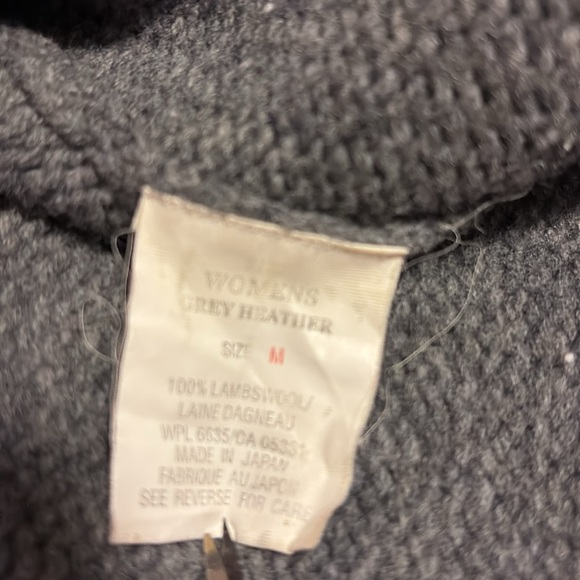 100% lambswool Woolrich zipper cardigan - Picture 5 of 11